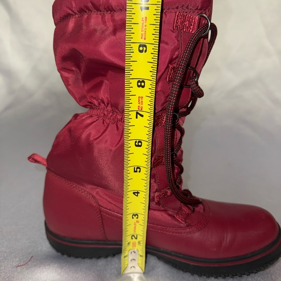 Coach Sage Burgundy Winter Snow Boots 7.5B - Picture 9 of 9